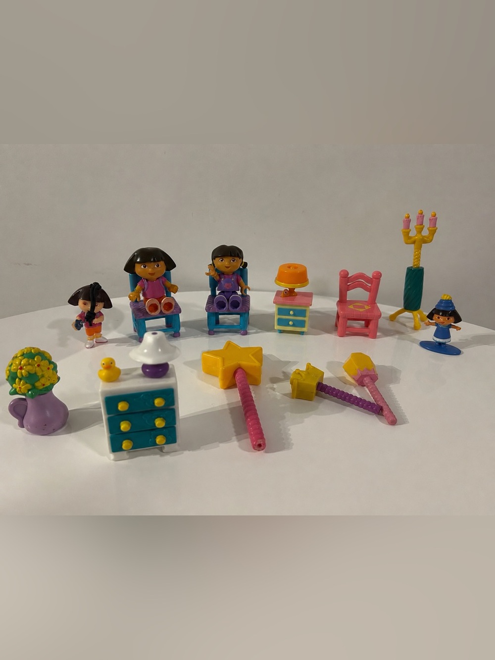 Fisher-Price Dora the Explorer Figures, House Furniture & Accessories Lot
